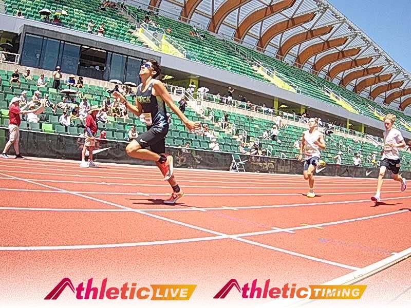 Noah Olivares at Nike Outdoor Nationals at Hayward Field